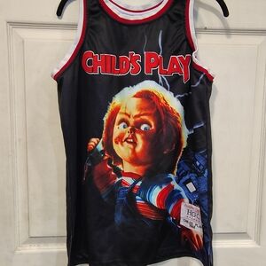Headgear Classics Nostalgia Co. Men's Size M Child's Play 1998 Basketball Jersey